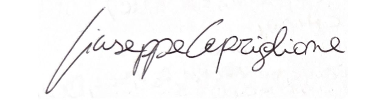 Firma Giuseppe Capriglione